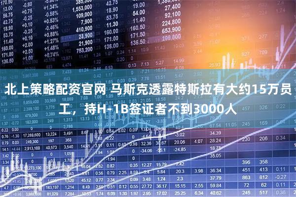 北上策略配资官网 马斯克透露特斯拉有大约15万员工，持H-1B签证者不到3000人